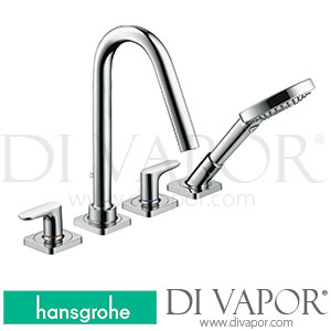 Hansgrohe 34454000 AXOR Citterio M 4-Hole Tile Mounted Bath Mixer with Lever Handles and Escutcheons 06/13 - 12/16 Spare Parts