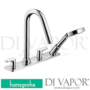 Hansgrohe 34455000 AXOR Citterio M 4-Hole Tile Mounted Bath Mixer with Lever Handels and Plate 06/13 - 12/16 Spare Parts