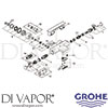 Grohe 34464001 Mixer Spare Tech Diagram