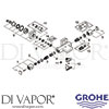 Grohe 34497000 Mixer Spare Tech Diagram