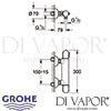 Grohe Grohtherm 1000 Thermostatic Shower Dimensions