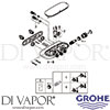 Grohe 34713000-GEN1 Mixer Spare Diagram