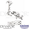 Grohe 34720000 Mixer Spare Tech Diagram