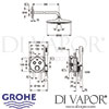 Grohe Grohtherm SmartControl Perfect Shower Set Dimensions