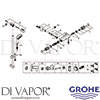 Grohe 34784000 Mixer Spare Tech Diagram