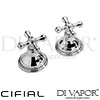 Cifial 34890ED Edwardian Pair Deck Bath Valves Spare Parts