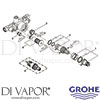 Grohe 34959 Mixer Spare Tech Diagram