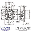 Grohe Rapido T Mixer Concealed Installation Shower Dimensions