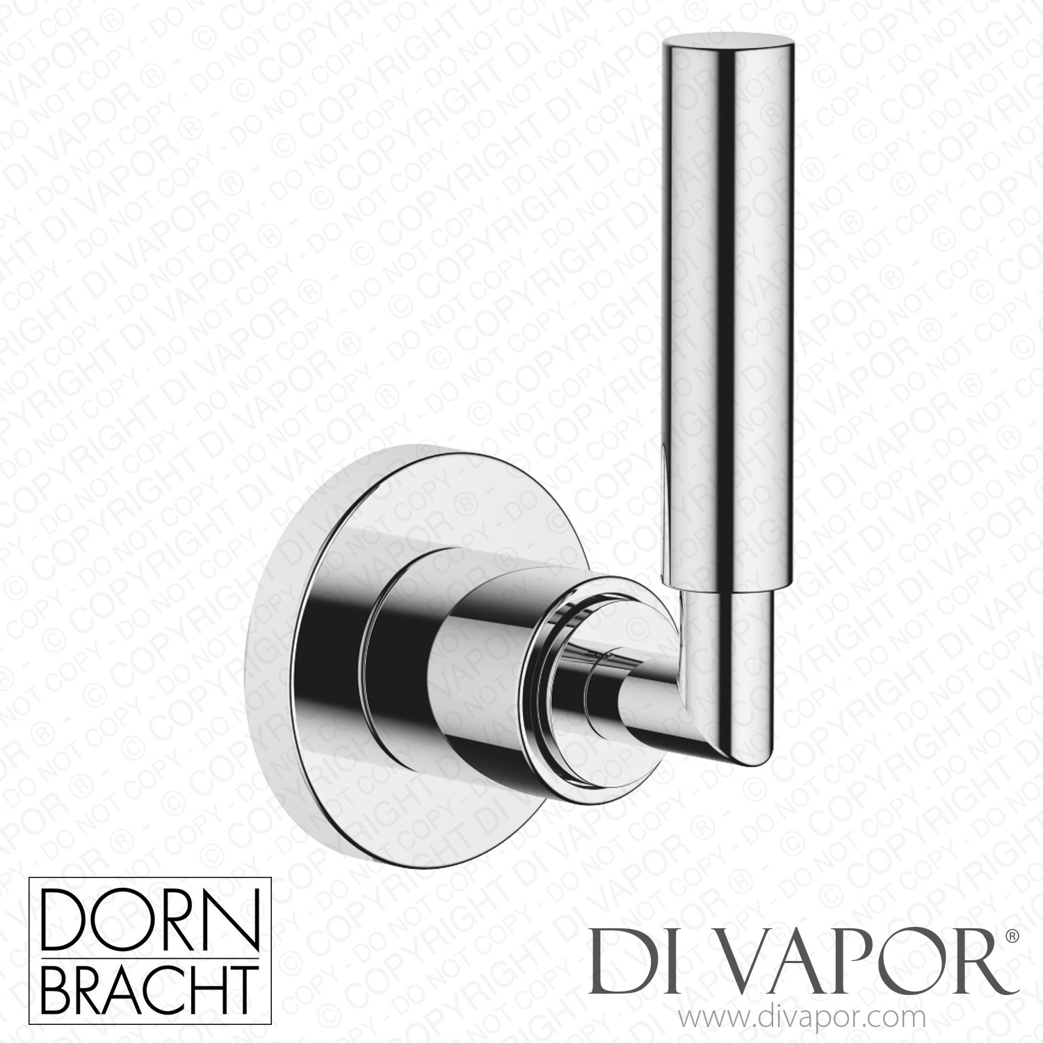 Dornbracht Tara Volume Control Clockwise Closing 1 2 Chrome 36 607   Dornbracht 36 607 882 00 