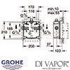 Grohe Eurodisc SE Concealed Mounting Box Dimensions