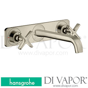 Hansgrohe 36115830 AXOR Citterio E 3-Hole Basin Mixer for Concealed Installation Wall-Mounted with Spout 220 Mm and Plate 11/16 - 12/19 Spare Parts