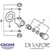 Grohe Contropress Self-Closing Gate Valve Spares