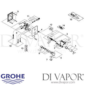 Grohe 36247 Eurodisc SE Self-Closing Shower Thermostat Spare Parts