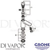 Grohe 36265000 Spare Tech Diagram