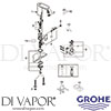 Grohe 36330001 Mixer Spare Tech Diagram