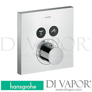 Hansgrohe 36715000 AXOR ShowerSolutions Thermostat for Concealed Installation Square for 2 Functions 05/15 - 09/16 Spare Parts