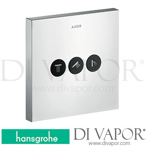 Hansgrohe 36717000 AXOR ShowerSelect Valve for Concealed Installation Square for 3 Functions 04/15 - 09/16 Spare Parts