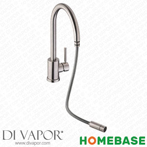 Homebase 368561 Reach Single Lever Pull Out Kitchen Tap - Brushed Spare Parts