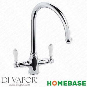 Homebase 368595 Lavish Dual Handle Monobloc Kitchen Tap - Chrome Spare Parts