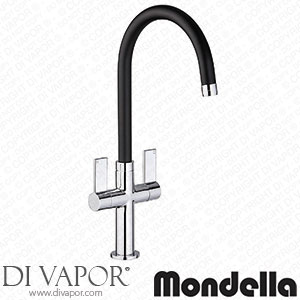 Mondella 368603 Concerto Sleek Twin Level Kitchen Mixer Tap - Black & Chrome Spare Parts