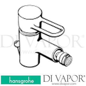 Hansgrohe 38201030 AXOR Uno Single Lever Bidet Mixer with U-Handle 12/04 - 02/07 Spare Parts