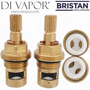 Bristan 3823R CD Valve Cartridges 3/8 - Pair for Qubo SNK Chrome