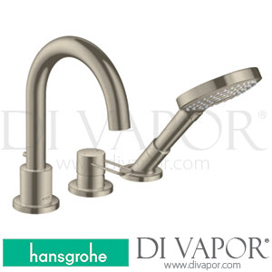 Hansgrohe 38436820 AXOR Uno 3-Hole Rim Mounted Bath Mixer with Loop Handle >04/17 Spare Parts