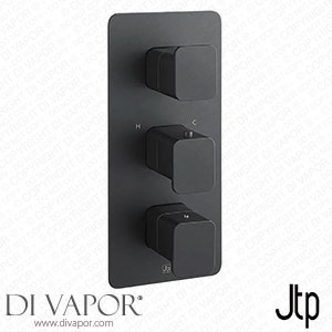 JTP Hix Matt Black Twin Outlet Thermostatic Concealed Shower Valve Vertical - 38690MB Spare Parts