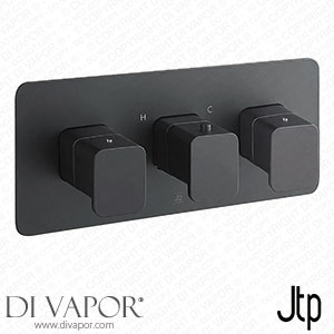 JTP Hix Matt Black Triple Outlet Thermostatic Concealed Shower Valve Horizontal - 38692MB Spare Parts