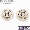 Bristan 40PD70071NT Hot & Cold Indice Caps for Kingsbury Sink Mixer