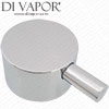 Kartell KVIT & Plan (K-VIT) Shower Valve Round Chrome Flow Control Handle - 445449Y Compatible Spare