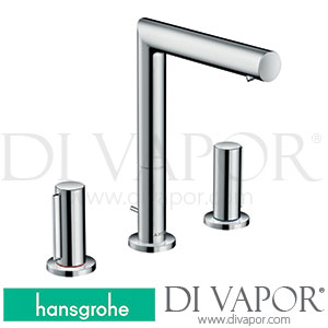 Hansgrohe 45133000 AXOR Uno 3-Hole Basin Mixer 200 with Zero Handles and Pop-Up Waste Set >04/17 Spare Parts