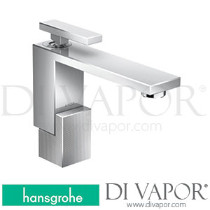 Hansgrohe 46011000 AXOR Edge Single Lever Basin Mixer 130 with Push-Open Waste Set - Diamond Cut >06/19 Spare Parts