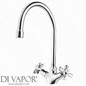 Swirl Cascade Dual-Lever Kitchen Mono Mixer Tap Chrome 470PG Spare Parts