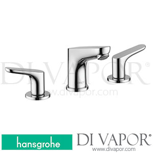 Hansgrohe 4809000 Focus 3-Hole Basin Mixer 100 with Lever Handles and Pop-Up Waste Set 1.0 Gpm >02/19 Spare Parts