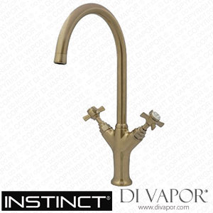 Instinct 4E5015 Hemsworth Twin Handle Mono Kitchen Mixer Antique Brass Spare Parts