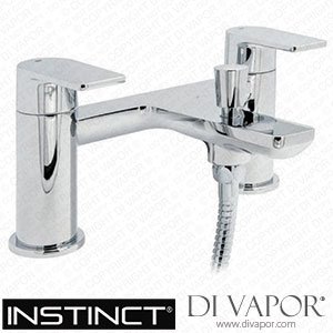 Instinct 4E6057 Broxa Square Bath Shower Mixer with Kit Spare Parts