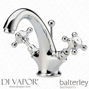 Balterley 506922 Hex Crosshead Basin Tap with Waste Spare Parts