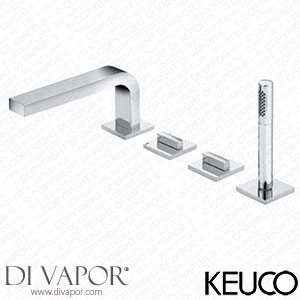 Keuco Edition 11 4-Hole Deck Mounted Bath Shower Mixer - 51130010100 Spare Parts