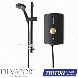 Triton Amala Black with Brushed Brass Accents 8.5kW Electric Shower 511JF Spare Parts