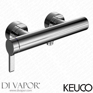 Wall Mounted Shower Mixer Keuco Edition 400 Single-Ended Brushed Bronze 51524030100 Spare Parts