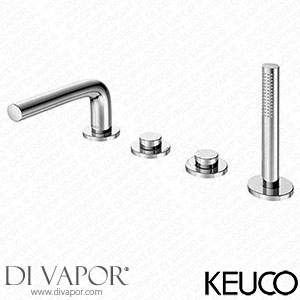 Keuco Bath Mixer Tap Edition 400 Bath Controls & Hand-Shower 51530010100 Spare Parts