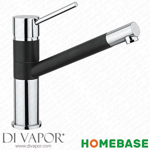 Homebase 517656 Modena Single Lever Tap - Black & Chrome Spare Parts