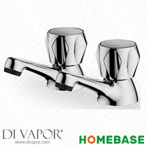 Homebase 519749 Talisker Classic Bath Pillar Tap - Chrome Spare Parts