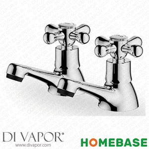 Homebase 519761 Gordale Basin Pillar Tap - Chrome Spare Parts