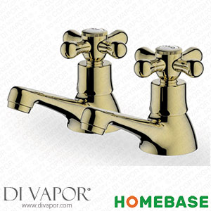 Homebase 519762 Gordale Basin Pillar Tap - Gold Spare Parts