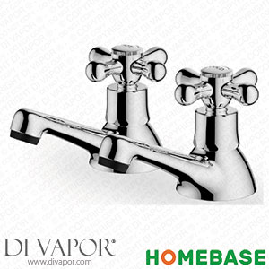 Homebase 519767 Gordale Bath Pillar Tap - Chrome Spare Parts