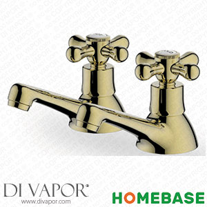 Homebase 519769 Gordale Bath Pillar Tap - Gold Spare Parts