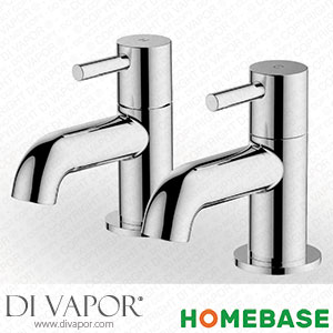 Homebase 519779 Aber Basin Pillar Tap - Chrome Spare Parts