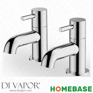 Homebase 519780 Aber Bath Pillar Tap - Chrome Spare Parts